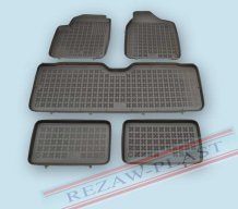 Passgenaue Gummi-Matten Seat Alhambra 1995-2010 (7 míst) mit dem Rand 28 mm